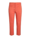 Dondup Woman Pants Orange Size 2 Cotton, Elastane