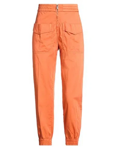 Dondup Woman Pants Orange Size 25 Cotton, Elastane
