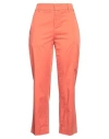 Dondup Woman Pants Orange Size 27 Cotton, Elastane
