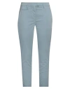 Dondup Woman Pants Pastel Blue Size 25 Cotton, Elastane