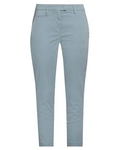 Dondup Woman Pants Pastel Blue Size 25 Cotton, Elastane