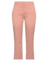 Dondup Woman Pants Pastel Pink Size 30 Linen, Lyocell, Elastane