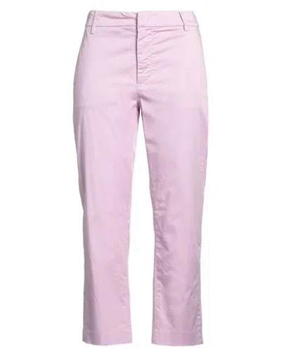 Dondup Woman Pants Pink Size 27 Cotton, Elastane