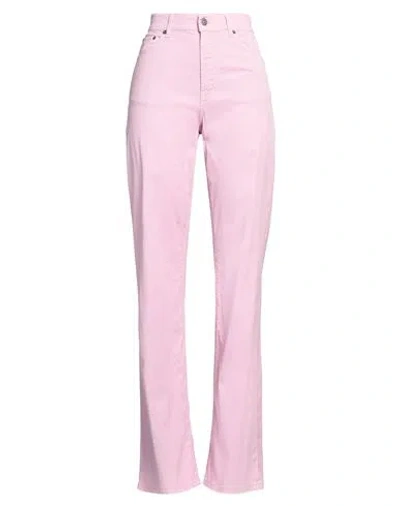 Dondup Woman Pants Pink Size 27 Lyocell, Cotton, Elastane