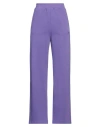 Dondup Woman Pants Purple Size L Cotton, Polyester