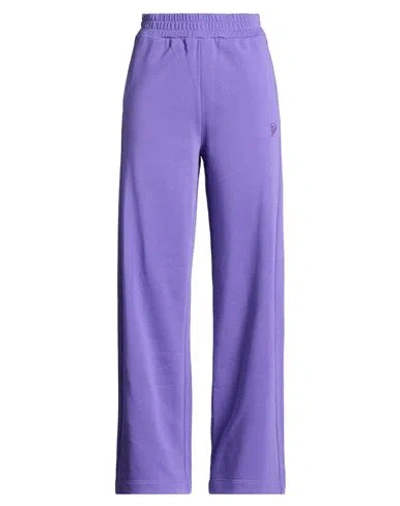 Dondup Woman Pants Purple Size S Cotton, Polyester
