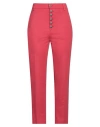 Dondup Woman Pants Red Size 28 Modal, Polyamide, Elastane In Red