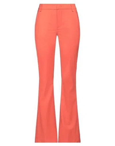 Dondup Woman Pants Rust Size 30 Virgin Wool, Elastane In Red
