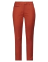 Dondup Woman Pants Rust Size 28 Virgin Wool, Elastane In Red