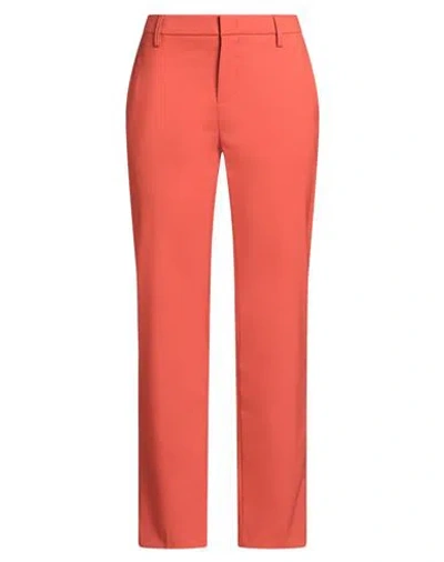 Dondup Woman Pants Rust Size 30 Virgin Wool, Elastane In Pink