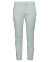 Dondup Woman Pants Sage Green Size 24 Cotton, Elastane In Sage Green