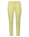 Dondup Woman Pants Sage Green Size 26 Cotton, Elastane In Sage Green