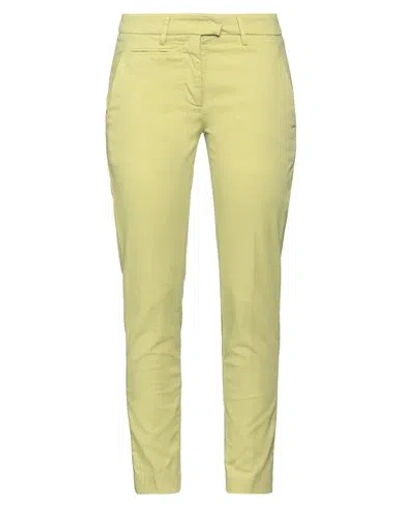 Dondup Woman Pants Sage Green Size 26 Cotton, Elastane