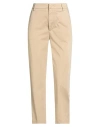 Dondup Woman Pants Sand Size 25 Cotton, Elastane In Brown