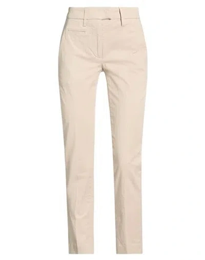 Dondup Woman Pants Sand Size 25 Cotton, Elastane In Neutral
