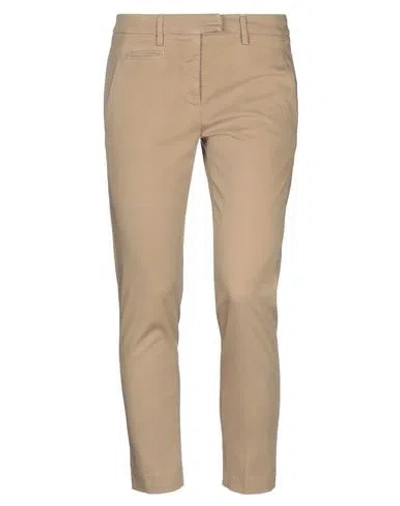 Dondup Woman Pants Sand Size 26 Cotton, Elastane