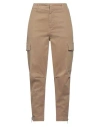 Dondup Woman Pants Sand Size 29 Cotton, Elastane In Beige