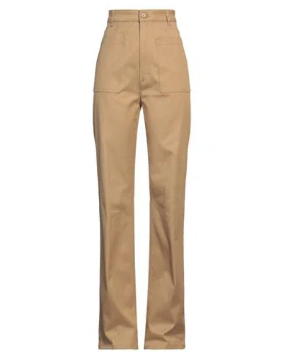 Dondup Woman Pants Sand Size 28 Cotton, Elastane In Beige