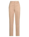 Dondup Woman Pants Sand Size 28 Cotton, Lyocell In Neutral