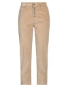 Dondup Woman Pants Sand Size 27 Cotton, Elastane In Beige