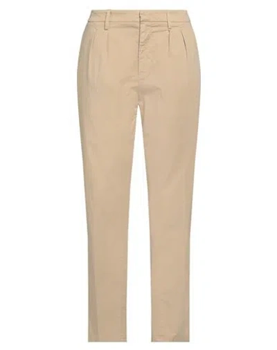 Dondup Woman Pants Sand Size 29 Cotton, Elastane In Beige