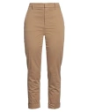 Dondup Woman Pants Sand Size 30 Cotton, Elastane In Beige