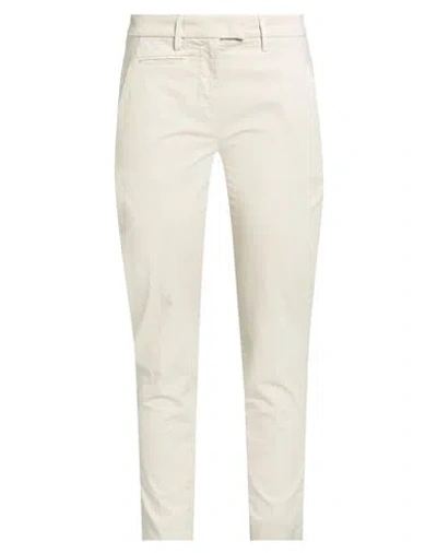 DONDUP DONDUP WOMAN PANTS SAND SIZE 30 COTTON, ELASTANE