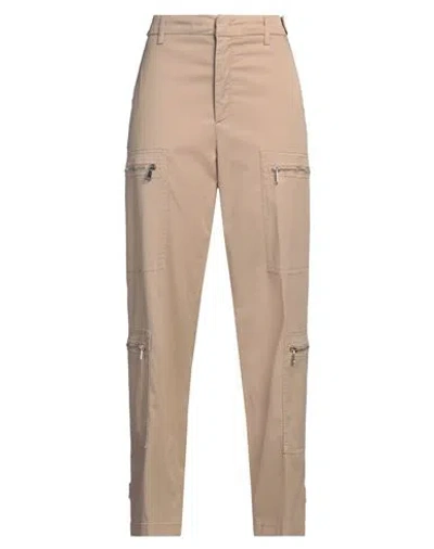 Dondup Woman Pants Sand Size 30 Lyocell, Cotton, Elastane In Beige