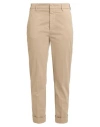 Dondup Woman Pants Sand Size 31 Cotton, Elastane In Beige