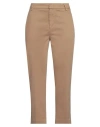 Dondup Woman Pants Sand Size 29 Cotton, Elastane In Beige