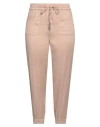 Dondup Woman Pants Sand Size 31 Linen, Lyocell, Elastane In Beige