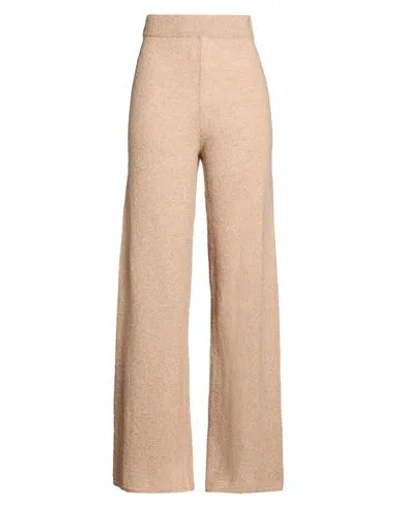 Dondup Woman Pants Sand Size 4 Wool, Polyamide In Beige
