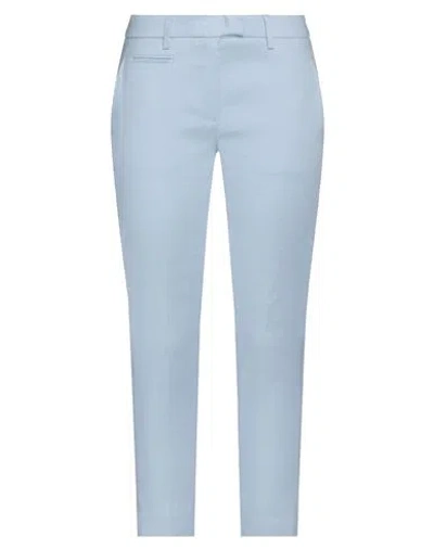 Dondup Woman Pants Sky Blue Size 31 Linen, Viscose, Elastane