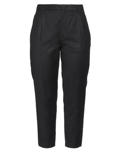 Dondup Woman Pants Steel Grey Size 12 Virgin Wool, Elastane In Grey