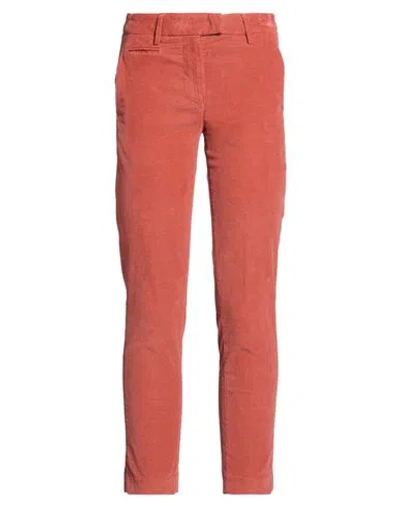 Dondup Woman Pants Tan Size 28 Cotton, Lyocell, Elastane In Red