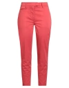 Dondup Woman Pants Tomato Red Size 31 Cotton, Elastane