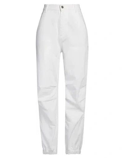 Dondup Woman Pants White Size 28 Cotton