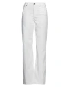 Dondup Logo Patch Jeans In White