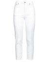 Dondup Woman Pants Beige Size 29 Cotton, Elastomultiester, Elastane In White