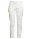 Dondup Woman Pants White Size 29 Cotton, Lyocell, Elastane