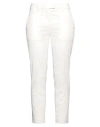 Dondup Woman Pants White Size 29 Cotton, Lyocell, Elastane