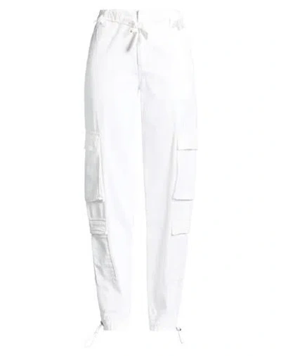 Dondup Woman Pants White Size 30 Cotton