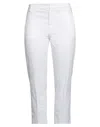 Dondup Woman Pants White Size 28 Cotton, Elastane In White