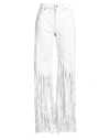 Dondup Woman Pants White Size 31 Cotton In White
