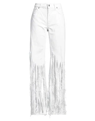 Dondup Woman Pants White Size 31 Cotton