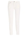 Dondup Woman Pants White Size 31 Cotton, Lyocell, Elastane