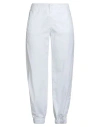 Dondup Woman Pants White Size 32 Cotton In White