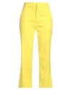 Dondup Cropped Pants In Yellow