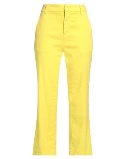 Dondup Cropped Pants In Yellow