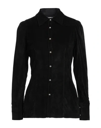 Dondup Woman Shirt Black Size 2 Viscose, Polyamide In Black
